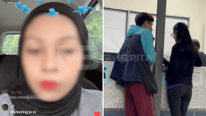 “Baru kantoi, dah berbaik?” netizen persoal lelaki misteri dalam live isteri