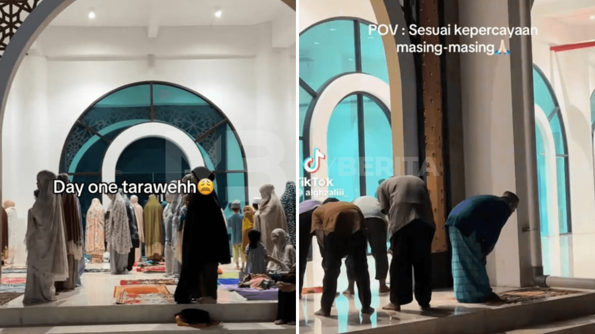 Jemaah solat arah kiblat berbeza undang perhatian warganet