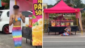 Lelaki berkostum ‘duyung’ akhirnya ditahan, terima upah RM200 promosi air balang