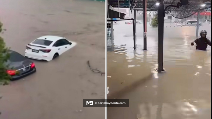 Air naik mendadak hingga paras dada, Medan Selera 223 antara ditenggelami air