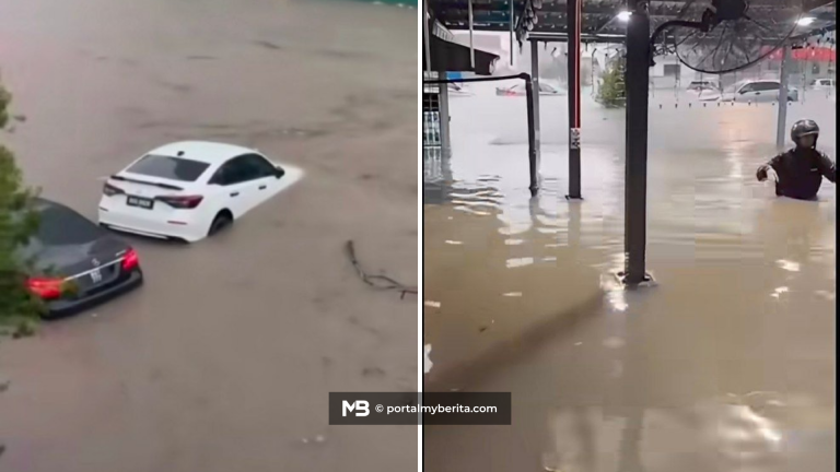Air naik mendadak hingga paras dada, Medan Selera 223 antara ditenggelami air