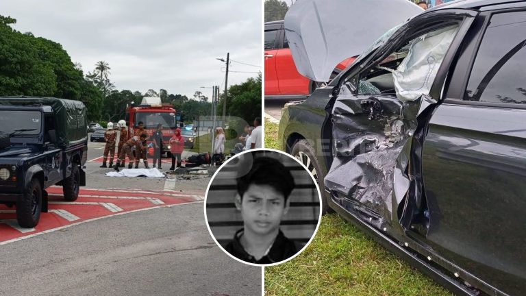 Pelajar KV Rembau maut motosikal rempuh kereta masuk simpang
