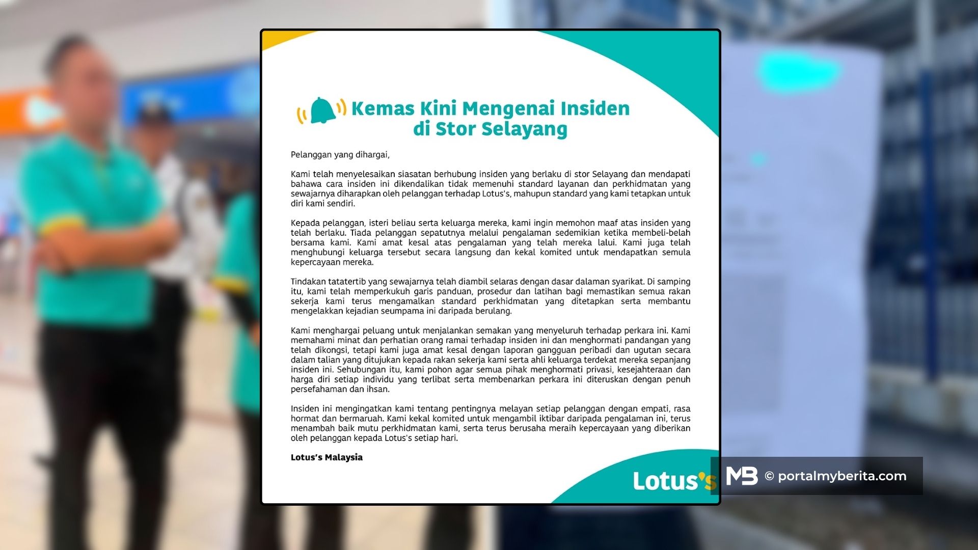 Lotus’s mohon maaf, akui layanan terhadap wanita hamil tidak penuhi standard