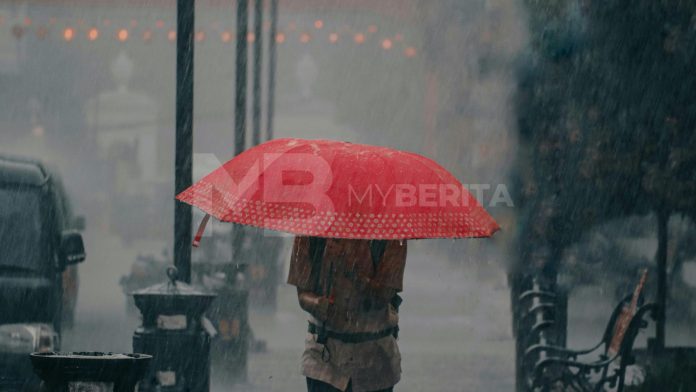 Hujan lebat di Negeri Sembilan, Johor dan Melaka hingga tengah hari