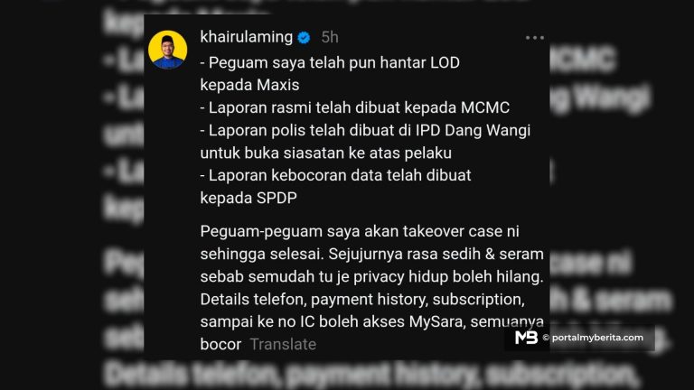 ‘Sedih dan seram’, Khairul Aming bertindak hantar LOD kepada Maxis