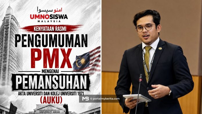 UMNOSiswa desak kerajaan jelaskan pengganti AUKU, jangan sekadar tukar nama akta