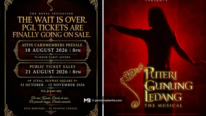 Peminat tak sabar, tiket Puteri Gunung Ledang The Musical dijual mulai 21 Ogos