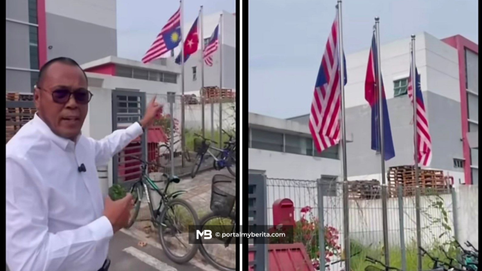 Bendera Johor, Jalur Gemilang dipasang terbalik, ADUN Kota Iskandar gesa tindakan tegas