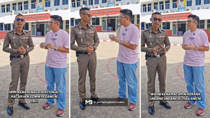 Lesen fizikal wajib ada jika mahu 'drive' ke Thailand