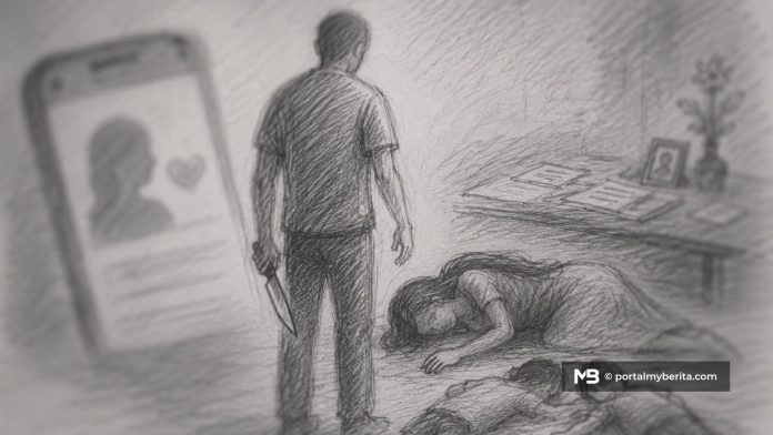 Suami bunuh isteri, dua anak lepas terjerat 'love scam' RM260,000