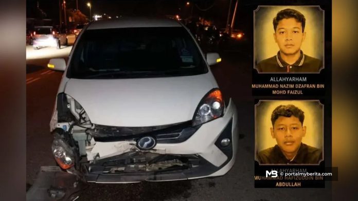 Dua pelajar maut, tercampak ke laluan bertentangan di Temerloh
