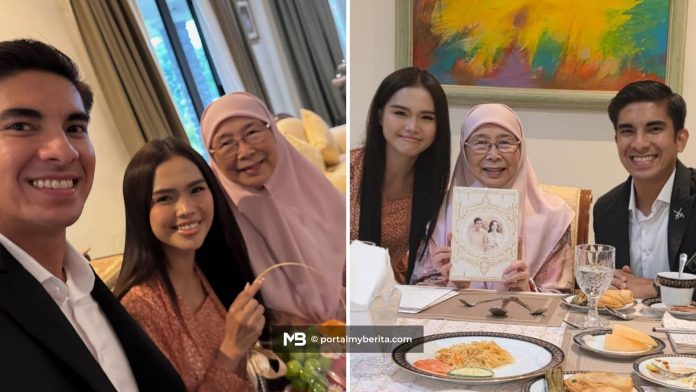 Hampir dua jam 'berguru' dengan Wan Azizah, Syed Saddiq-Bella bawa pulang pesanan rumah tangga