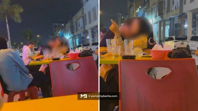 Aksi terlebih mesra belai dan rangkul di kedai makan, JAIM buka siasatan