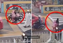 Dua murid cedera dirempuh motosikal depan sekolah Dua murid cedera dirempuh motosikal depan sekolah