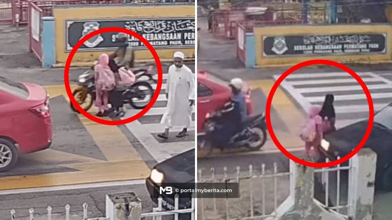 Dua murid cedera dirempuh motosikal depan sekolah