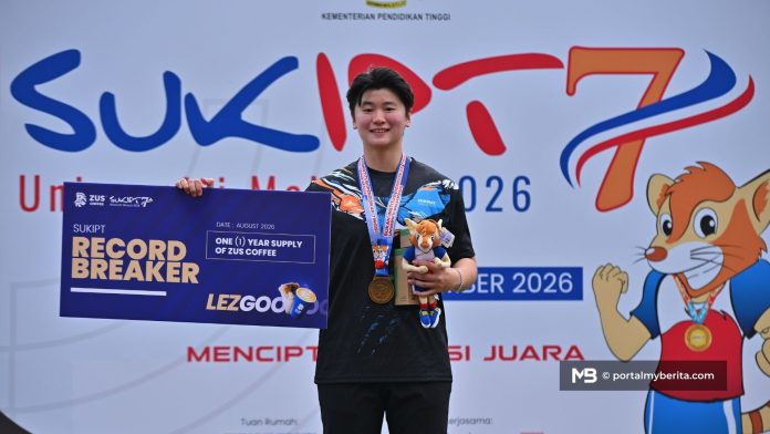 Rekod 10 tahun lebur, Jing Xuan hadiah emas buat Universiti Sunway