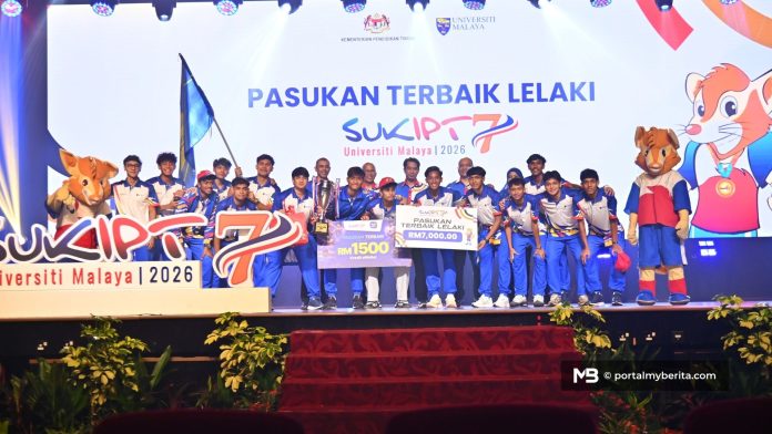 Skuad bola sepak UM dinobat Pasukan Terbaik Lelaki SUKIPT 2026