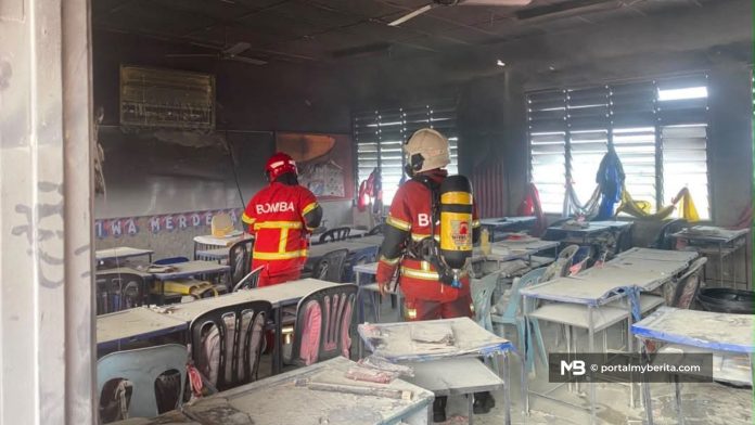 Bilik darjah hangus 100 peratus, Murid SK Setia Alam selamat