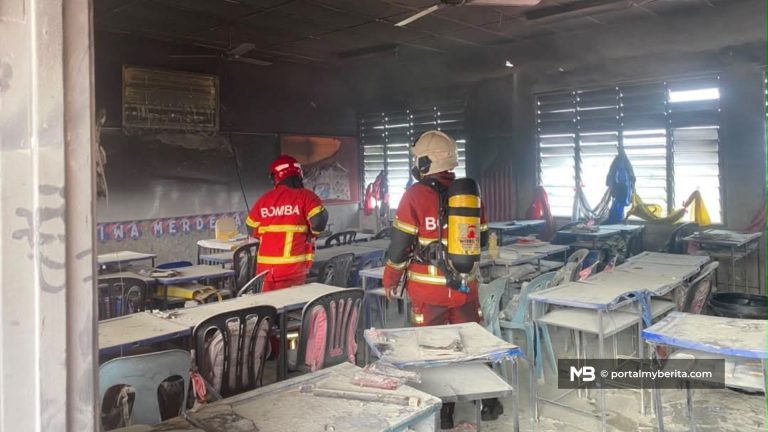 Bilik darjah hangus 100 peratus, murid SK Setia Alam selamat