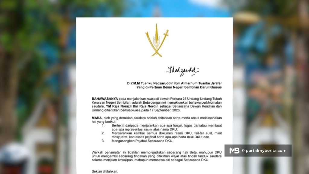 Raja Norazli ditamatkan sebagai Setiausaha DKU, diarah serah fail sulit
