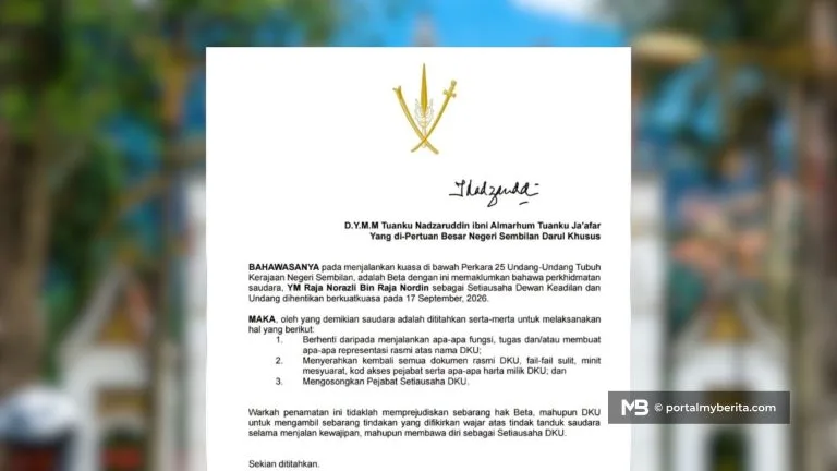 Raja Norazli ditamatkan sebagai Setiausaha DKU, diarah serah fail sulit