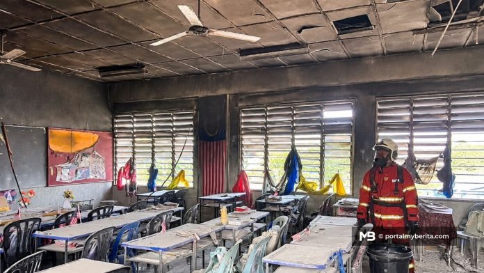 KPM salur RM200,000 baik pulih SK Setia Alam terbakar