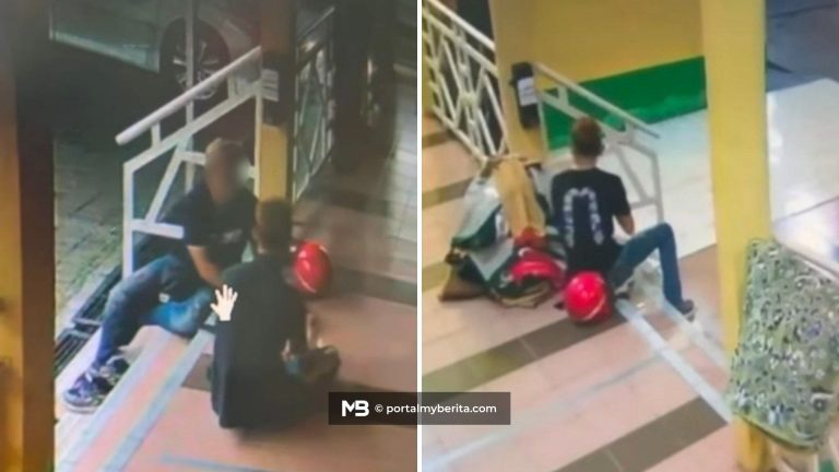 Aksi dua lelaki umpil tabung surau dirakam CCTV, kini diburu polis