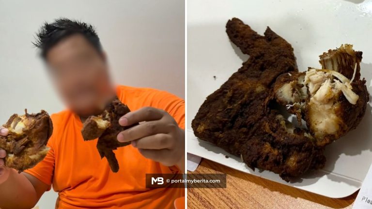 “Aku nak makan apa ni?”, pelanggan kecewa dakwa terima ayam gepuk rentung