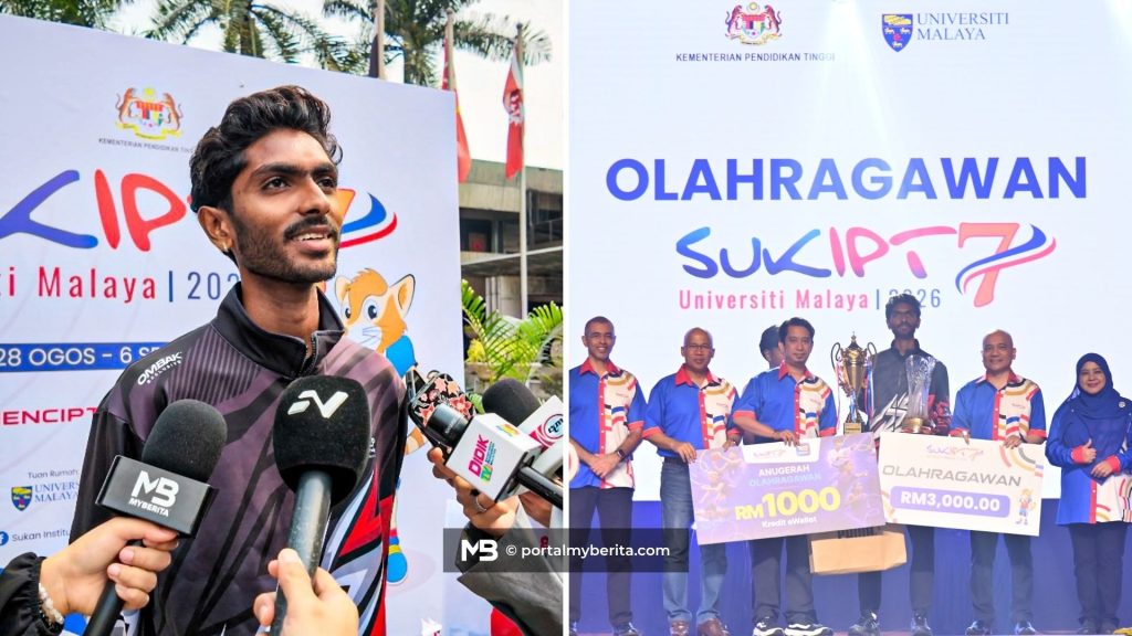 Tiga emas, tiga rekod bawa Daren bergelar Olahragawan SUKIPT 2026