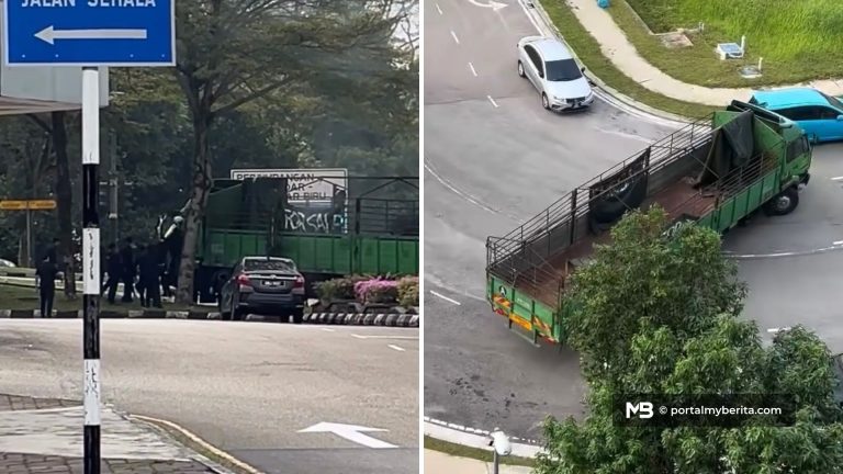 Lori hijau dipercayai dicuri, aksi lawan arus cetus cemas di Pasir Gudang