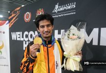 Sakit, kabel simulator putus tak halang Taj Izrin hadiahkan emas buat Malaysia Sakit, kabel simulator putus tak halang Taj Izrin hadiahkan emas buat Malaysia