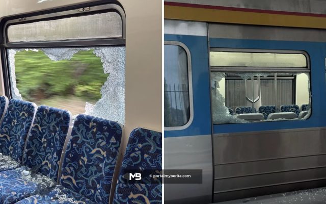 Cermin tren komuter pecah akibat vandalisme, KTMB buat laporan polis