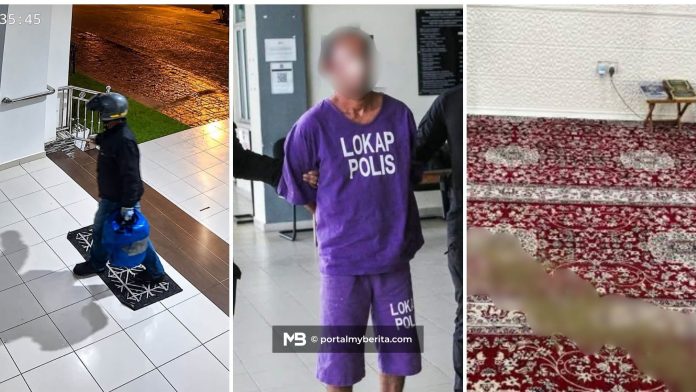Lelaki direman, disyaki simbah cecair berbau busuk di masjid