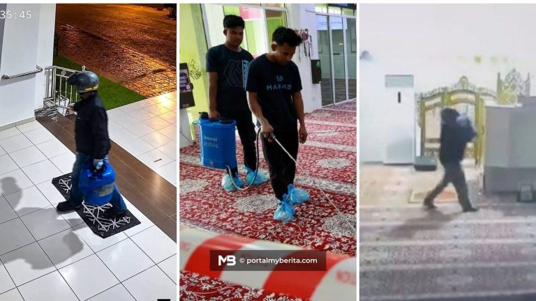 Masjid dicemari cecair disyaki campuran najis, polis buru suspek