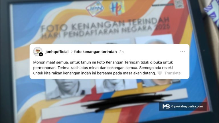 Ramai kecewa, JPN umum ‘Foto Kenangan Terindah’ tidak dibuka tahun ini